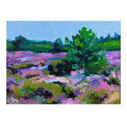 Heide bij darp - 18x24 cm - oilpaint on canvas - 2024 - Available