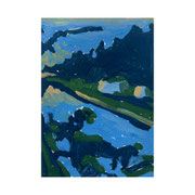 Weide bij Darp - 12x9 - Gouache on paper - 2024 - Available