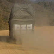 Auf der berüchtigten Burma Road in Richtung Norden zur chinesischen Grenze.