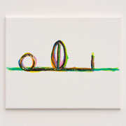 2023-20 HORIZON  40 x 50 cm  Oliestick op doek