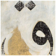 Oussema Troudi, Qaaf, acrylique et huile sur toile, 95x95cm, 2014.