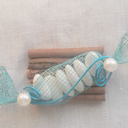 Radeau cannelle turquoise