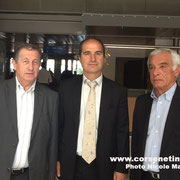 Paul Trojani, Pierre Bogdanovic et Pierre Vincentelli, directeur des concessions aéroportuiares de la CCI de Bastia et de la Haute Corse