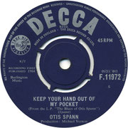 'Stirs Me Up'/'Keep Your Hand Out of My Pocket' Decca F 11972 1964