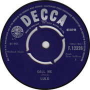 'Call Me'/'After You' Decca F 12326 1966