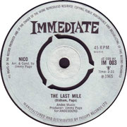 The Last Mile/I'm Not Sayin Immediate IM 003 1965 side B