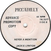 Little Child/Never a Mention Pye 7N 35177 1964 side B