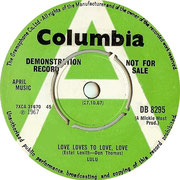 'Love Loves to Love Love'/'You and I' Columbia DB 8295 1967