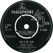'She's My Girl'/'Wonderful You' Parlophone R 5130 1964 side A