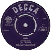 'I've Got That Feeling'/'Larry' Decca F 11861 1964 side B