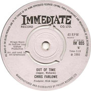 Out of Time/Baby Make It Soon Immediate IM 035 1966