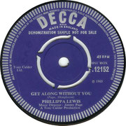 Just Like in the Movies/Get Along Without You Decca F 12152 1965 side B
