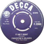 Magic Rocking Horse / It Ain't Right  Decca F 12493 1966 side B
