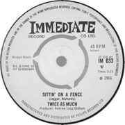 twice-as-much-sittin-on-a-fence-1966 Immediate IM 033