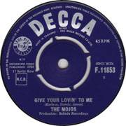 Everything's Al'right Decca/Give Your Lovin To Me F 11853 1964 side B