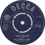 'Tobacco Road'/'I Like It Like That' Decca F 11930 1964 side B