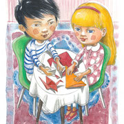 Illustration für Anna und Akira, Jürgen Jankofsky, dorise verlag 2016