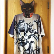 [Kuroneko no instagram] 05/05/2015  Camiseta de Bestas míticas. É um projeto impressionante, não é?