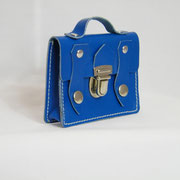 cartable, cuir, porte-monnaie, porte-cartes, fait-main