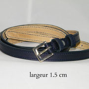 ceinture, femme, cuir, fine, marine, France