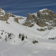 das Ziel kommt in Sicht... noch war der Schnee weich...