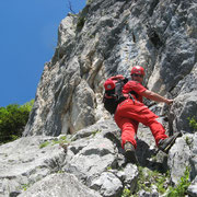 auf der Ausstiegsrampe