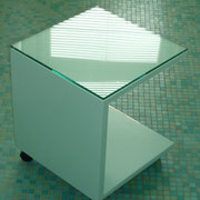 Rolltisch, ca.45x45x45 cm