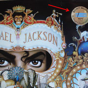 3D-Folien-Sticker von Sony Music;  Michael Jackson - Dangerous (EU 1991, EPIC / EPC 465802 1) 