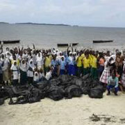 Group photo with all participants at World Oceans Day 2015 at Gazi Beach in Kenya