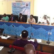 Professor Francis Sikoki presenting his paper “Healthy Oceans – Healthy Planet” in Nigeria for WOD