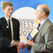 Maximilien Lejeune - Award Ceremony - Prime MInister of France Mr Alain  Juppé - Bordeaux