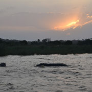 zonsondergang bij iSimangaliso Wetland Park