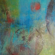 Michael F. Wyss, Im Fluss, Acryl, 60x80cm, 2016