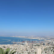 Blick über die Bucht von Haifa