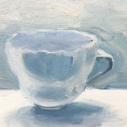 Tasse 2 2010 (Öl auf Leinwand 18x24)