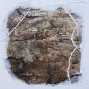 Natur III  Acryl mit Papier-Reisstechnik  40 x 40 CHF 150