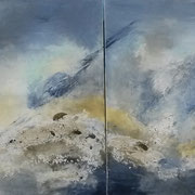 Doppelbild   Ohne Titel Acryl auf Leinwand 2x 80x100  zus. CHF 900