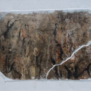 Natur II  Acryl mit Papier-Reisstechnik  30 x 40 CHF 150