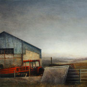 Cours de ferme - acrylique sur bois- 40x61 cm - 2011 - M.Pavlïn