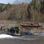 Boot im Winter aus dem Norden abholen.Foto:Sjur G. Hasselgård 
