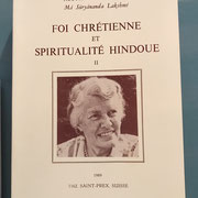 Foi Chrétienne et Spiritualité Hindoue par Ma Suryananda Lkshmi