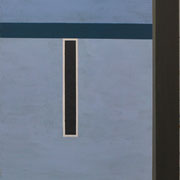 Pejzaż z kwadratowym zaćmieniem/Landscape with square eclipse, 85 x 60 cm, acrilic on canvas