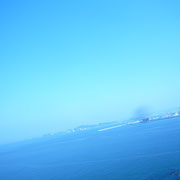和歌山港までの道のり。驚きの青率