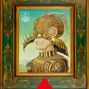 Condottiero 1993 - Olio su tavola 30x28 ©SergioMinero - MagicaTorino 2015