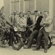 v.l. Otto Funk, Franz Gruber, Erika und Heinz Gruber, Arthur weißbrod, Erich Weber und Günther Stadler