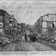 Kriegszerstörung in Longuyon im April 1916, Bild von Adam Weber