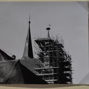 Sicherung der Fassade der Kirche in den 60er Jahren