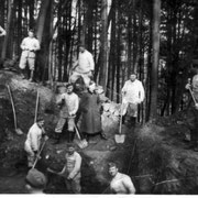 Geinsheimer Soldaten beim Schanzen