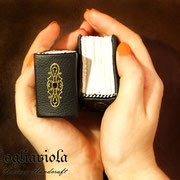 Tiny Books. bookbinding treasure. Original Design Fogliaviola
