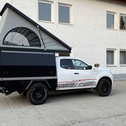 Nissan Navara Flatbed Camper Festaufbau - Wüstenmobil mit PEPEC Aufbau 